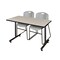 Kobe Rectangle Tables > Training Tables > Kobe Training Table & Chair Sets, 48 W, 30 L, 29 H, Maple MKTRCT4830PL44GY - alternate 1